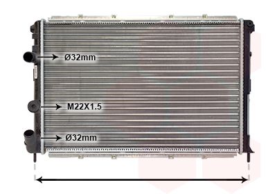 VAN WEZEL Radiators, Motora dzesēšanas sistēma 43002199